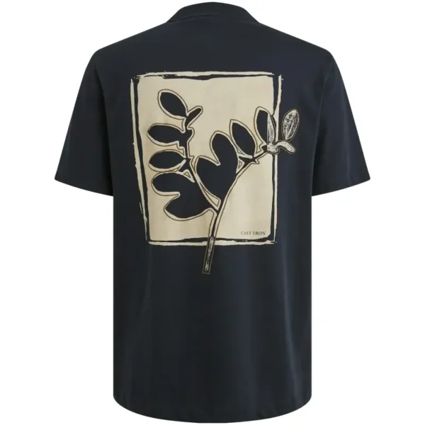 Cast-Iron_CI-25-05_5287_CTSS2505587-5287_2 Cast Iron T-Shirt Jersey ctss2505587 Donkerblauw