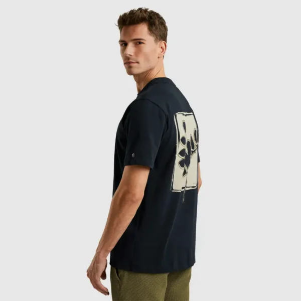 Cast-Iron_CI-25-05_5287_CTSS2505587-5287_3 Cast Iron T-Shirt Jersey ctss2505587 Donkerblauw