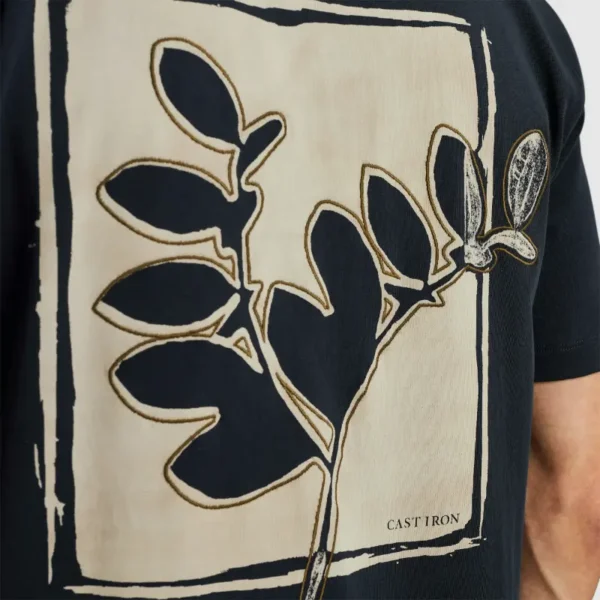 Cast-Iron_CI-25-05_5287_CTSS2505587-5287_6 Cast Iron T-Shirt Jersey ctss2505587 Donkerblauw
