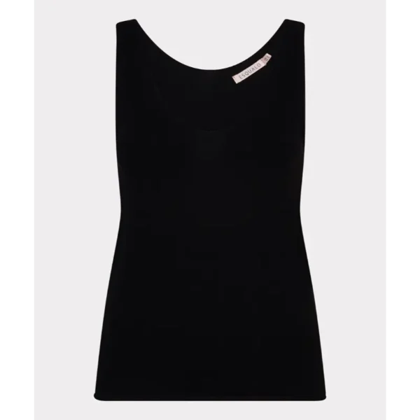 EsQualo_2025-High-Summer_000_HS25.07207 Esqualo Top hs25.07207 Zwart