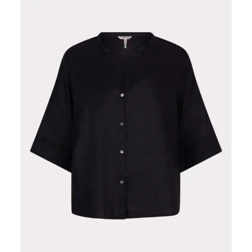 Esqualo Blouse hs25.28222 Zwart
