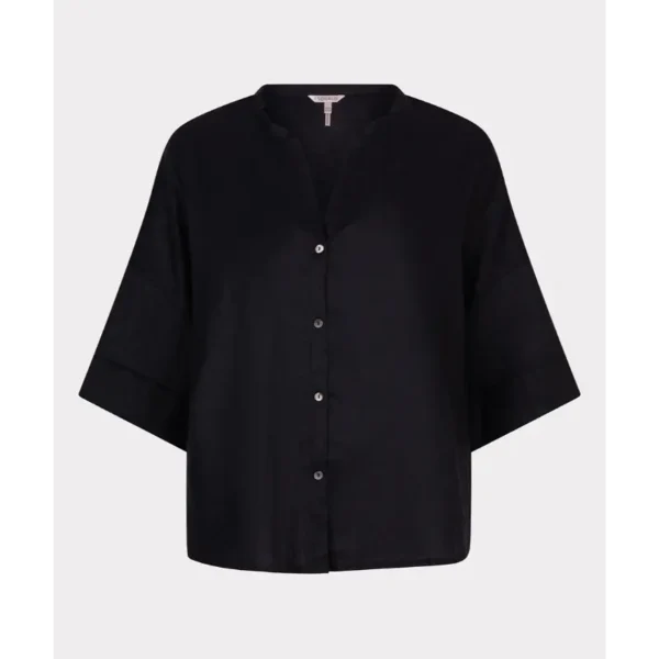 EsQualo_2025-High-Summer_000_HS25.28222 Esqualo Blouse hs25.28222 Zwart