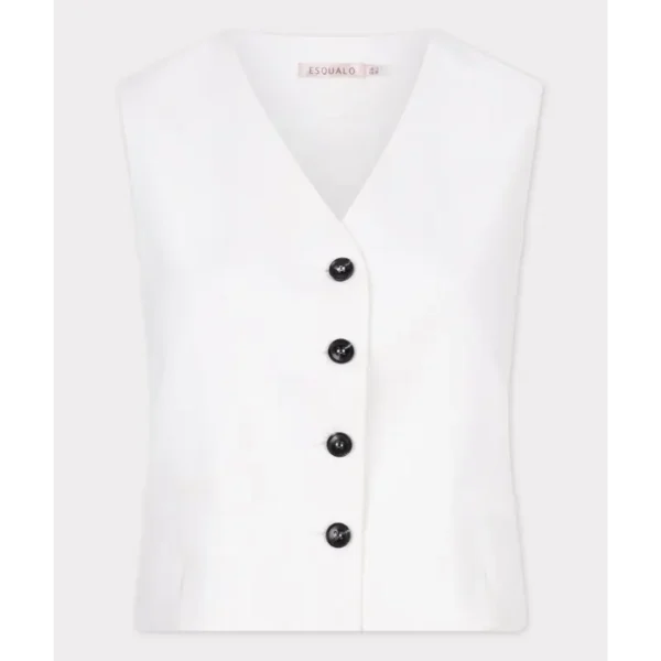 Esqualo Gilet hs25.10220 Off-White