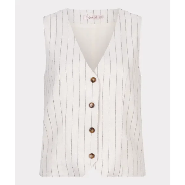 EsQualo_2025-High-Summer_180_HS25.28214 Esqualo Gilet hs25.28214 Off-White