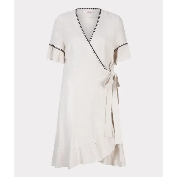 EsQualo_2025-High-Summer_180_HS25.28218 Esqualo Jurk hs25.28218 Off-White