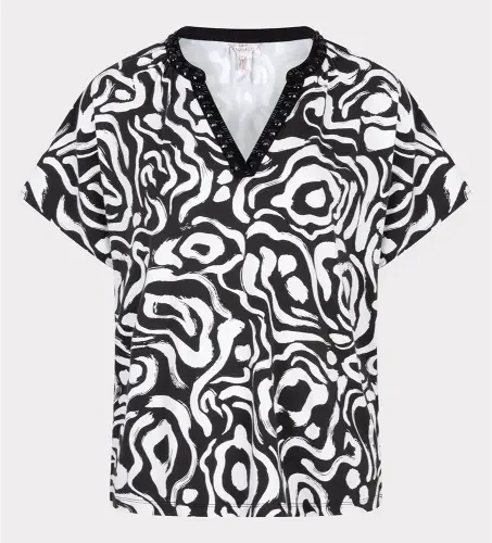 Esqualo Top hs25.30225 Zwart