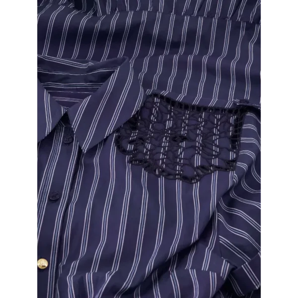 FH5627_2502_7824_5 Fifth House Blouse Georgie FH6-628 2502 Donkerblauw