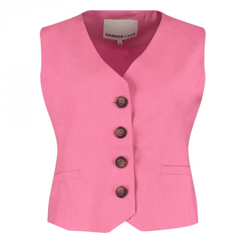 Harper-&-Yve_Summer-2025_603_HS25N202 Harper&Yve Gilet Ivana hs25n202 Roze