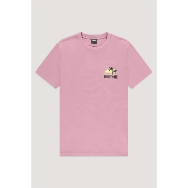 Kultivate T-Shirt Soleil 2501020217 Paars