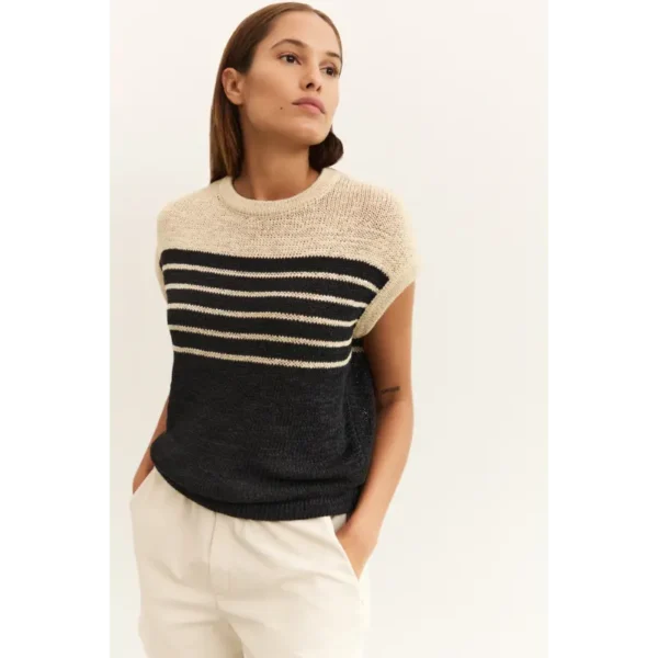 L_25S_01-321021-505_20908_01-000470-505_209081-064-2224 Yaya Sweater 01-000470-505 Beige