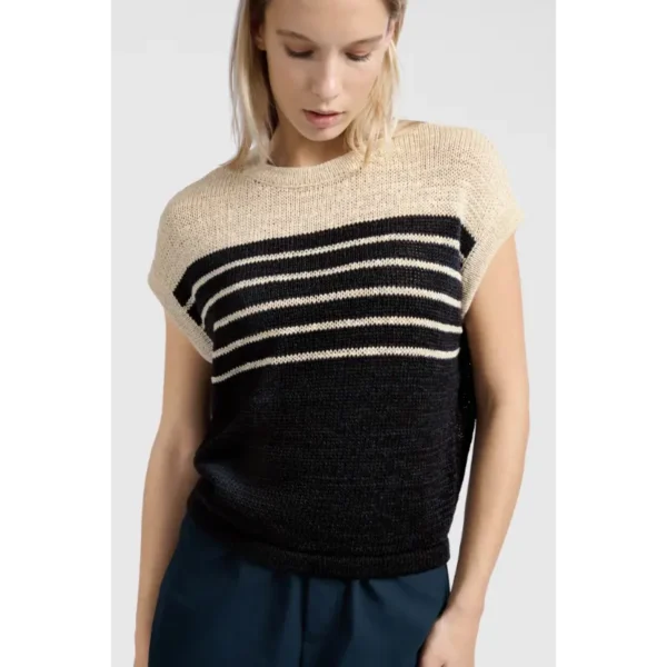 L_25S_01-321021-505_99989_01-000470-505_209081-011-10821 Yaya Sweater 01-000470-505 Beige