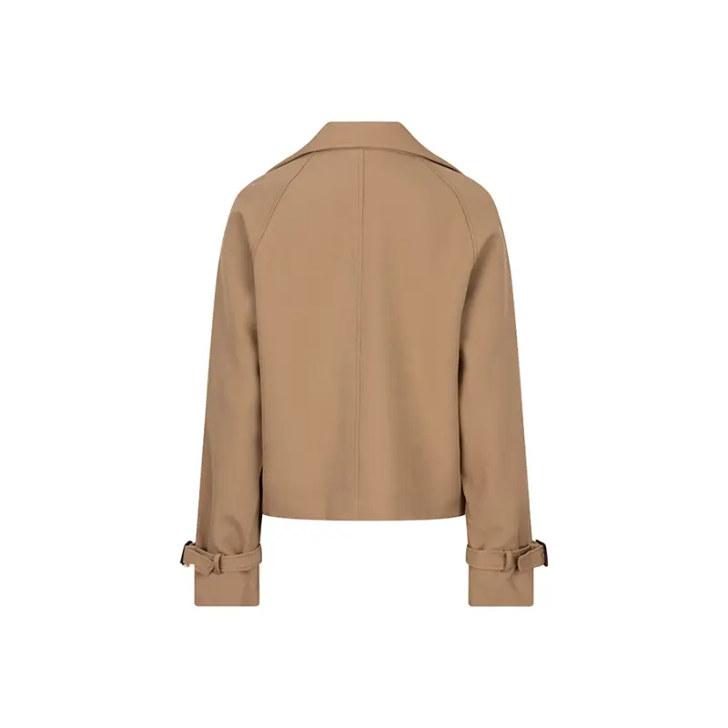 Lofty Manner Jas QA43 C Siem Beige 196 – achteraanzicht Lofty Manner jas Siem in beige, achteraanzicht zonder model