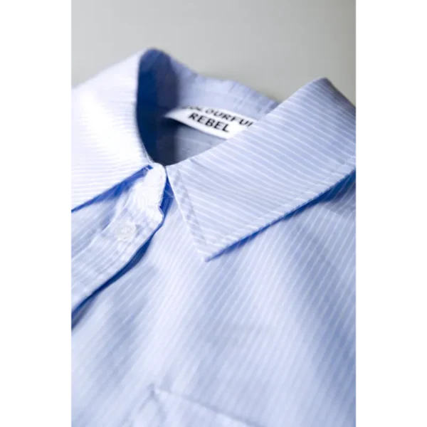 Colourful Rebel Blouse Talia Striped wb116949 Baby Blauw