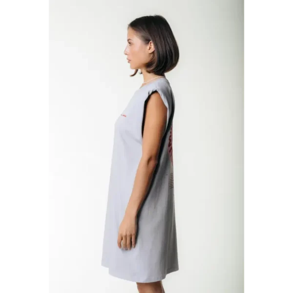 WD116884-214-Lightgrey-24855 Colourful Rebel Jurk Summer Padded wd116884 Grijs