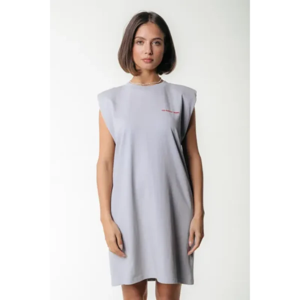 WD116884-214-Lightgrey-24856 Colourful Rebel Jurk Summer Padded wd116884 Grijs