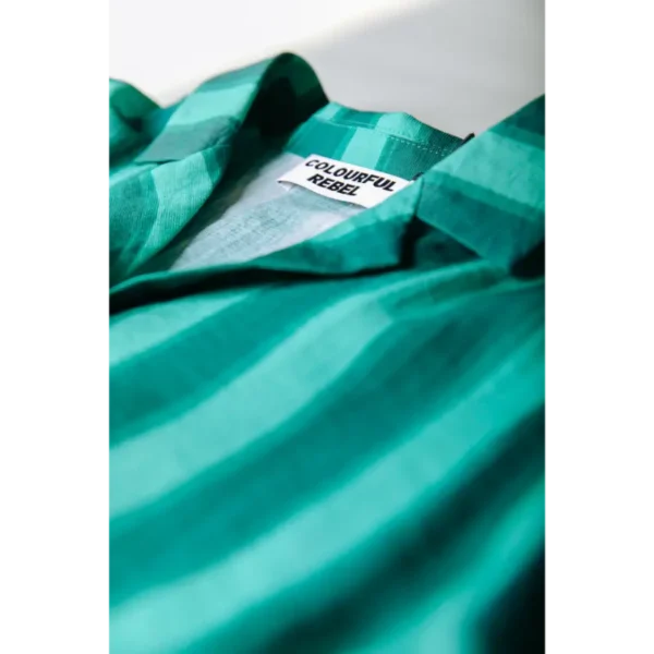 WP216979-405-Brightgreen-23159 Colourful Rebel Playsuit Tru Striped wp216979 Groen