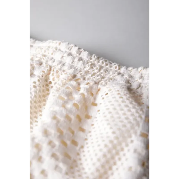 Colourful Rebel Short Nolita Crochet ws116928 Off-White