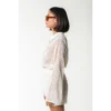 Colourful Rebel Short Nolita Crochet ws116928 Off-White