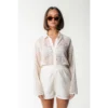 Colourful Rebel Short Nolita Crochet ws116928 Off-White