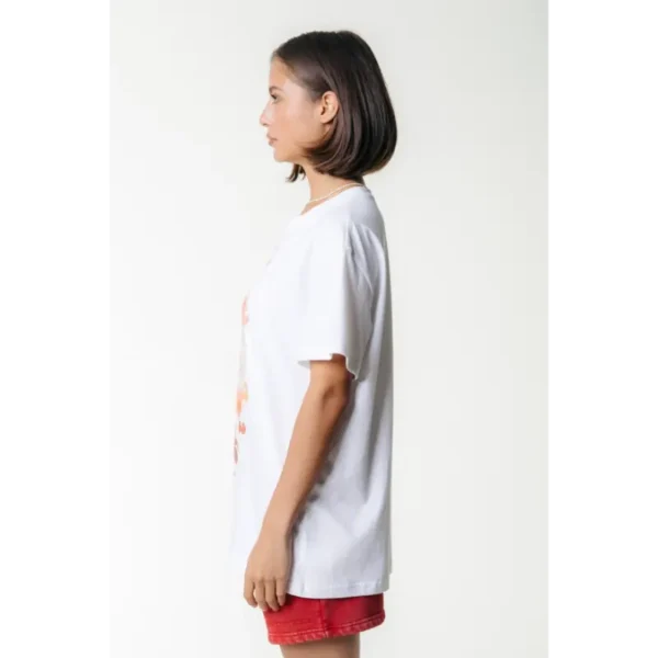 WT116875-118-Standardwhite-24924 Colourful Rebel T-Shirt Beach Loosefit wt116875 White