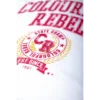 Colourful Rebel T-shirt Varsity Loosefit wt116876 White