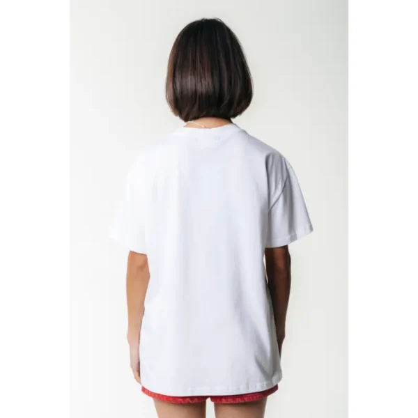 Colourful Rebel T-shirt Varsity Loosefit wt116876 White