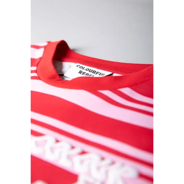 Colourful Rebel T-shirt Puff Logo wt116878 Fresh Pink