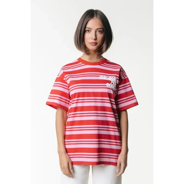 Colourful Rebel T-shirt Puff Logo wt116878 Fresh Pink