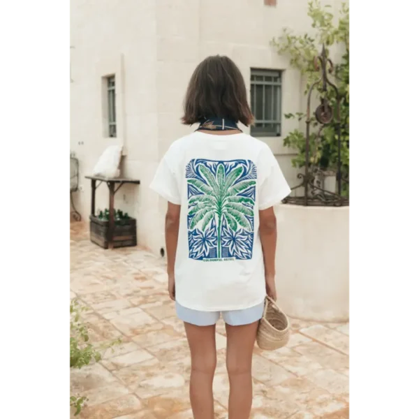 WT116890-118-Standardwhite-22216 Colourful Rebel T-shirt Palm Square wt116890 Standard White