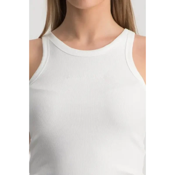 Colourful Rebel Top Sachi Rib wt212515 Off-White