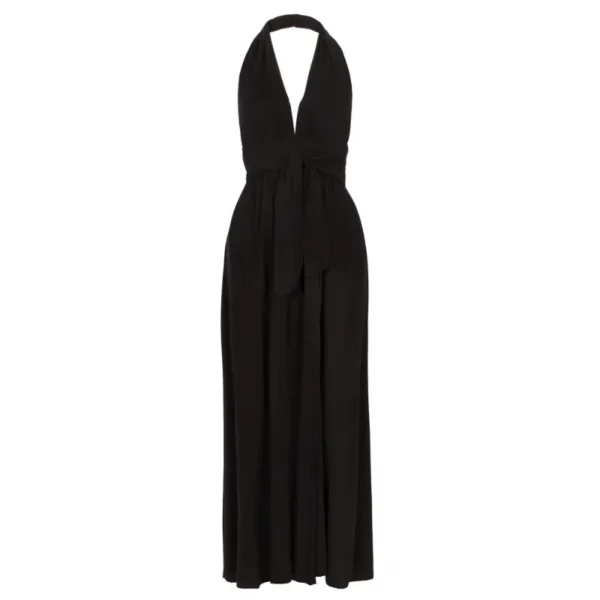 Freebird-Ico_summer-2024_2126_Dominic-Maxi-Wv-Vis-Twill-24-2 Freebird Jurk Dominic Maxi Zwart