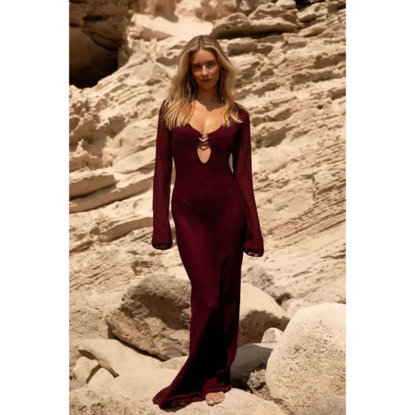 Lola Club Jurk Lio Aubergine