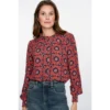 Geisha Blouse 53611-20 Rood/Roze
