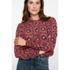 Geisha Blouse 53611-20 Rood/Roze