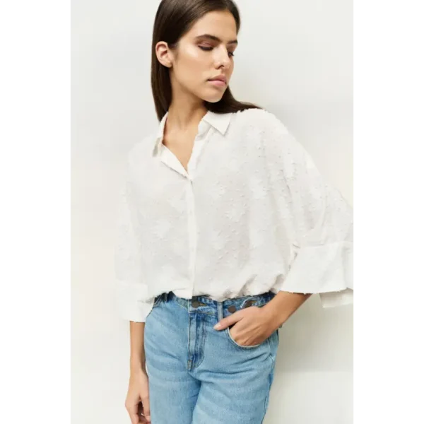 L_25W_01-311099-507_99310_01-201165-507_99969-027-0342 Yaya Blouse 01-201165-507 99969 Off-White