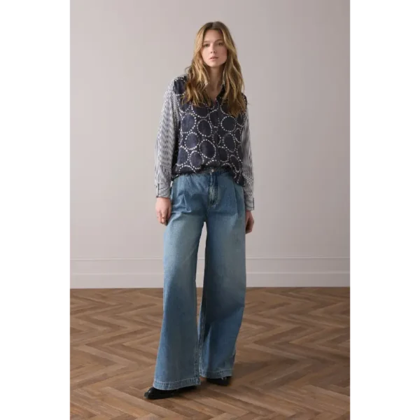 Summum Blouse 2s3329-12263 495 Midnight Blue