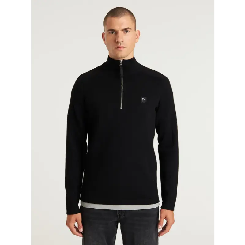 31150003-E90_chasin_front_1 CHASIN Trui 31150003 e90 Zwart