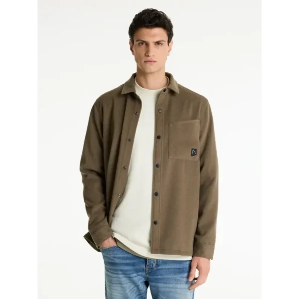 61120020-E72_chasin_front_1 CHASIN Overshirt Axel 61120020 e72 Groen