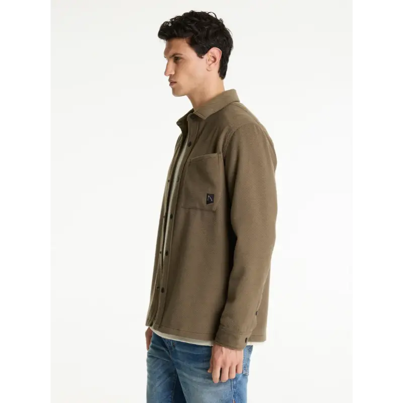 61120020-E72_chasin_side_1 CHASIN Overshirt Axel 61120020 e72 Groen