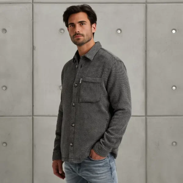 CSI2508206-5442_model_2 Cast Iron Overshirt CSI2508206 5442 Seas Storm