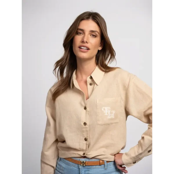 FH6640_2504_2549_1 Fifth House Blouse Imani FH6640_2504 2549 Hummus