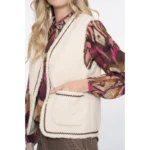 Geisha Gilet 55541-19 10 Off-White