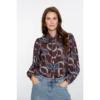 Geisha Blouse 53618-20 470 Bordeaux