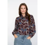 Geisha Blouse 53618-20 470 Bordeaux