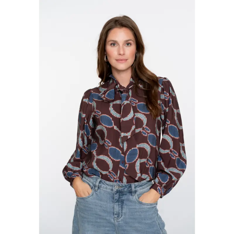 Geisha Blouse 53618-20 470 Bordeaux