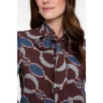 Geisha Blouse 53618-20 470 Bordeaux
