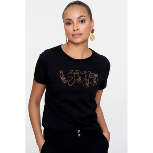 Geisha T-Shirt 52608-41 Zwart