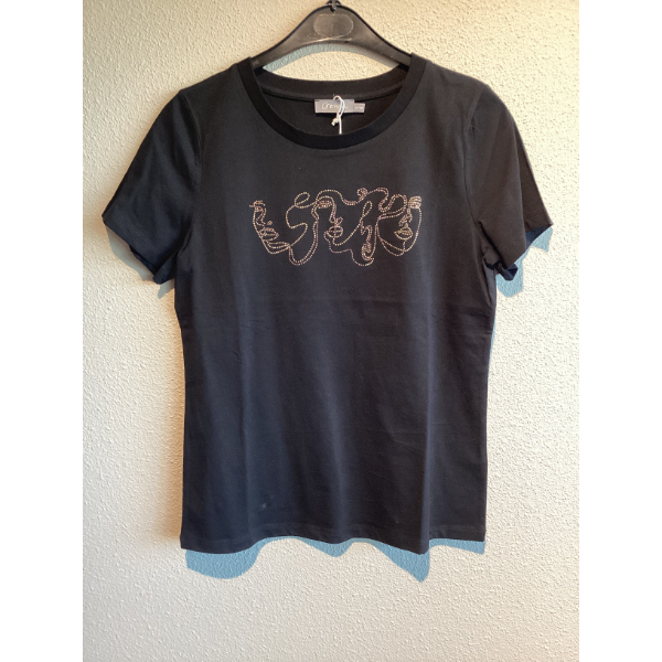 Geisha T-Shirt 52608-41 Zwart