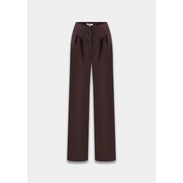 Harper-&-Yve_AutumnWinter-2025_1018_AW25N104 Harper&Yve Broek Sadie AW25N104 1018 Dark Fudge