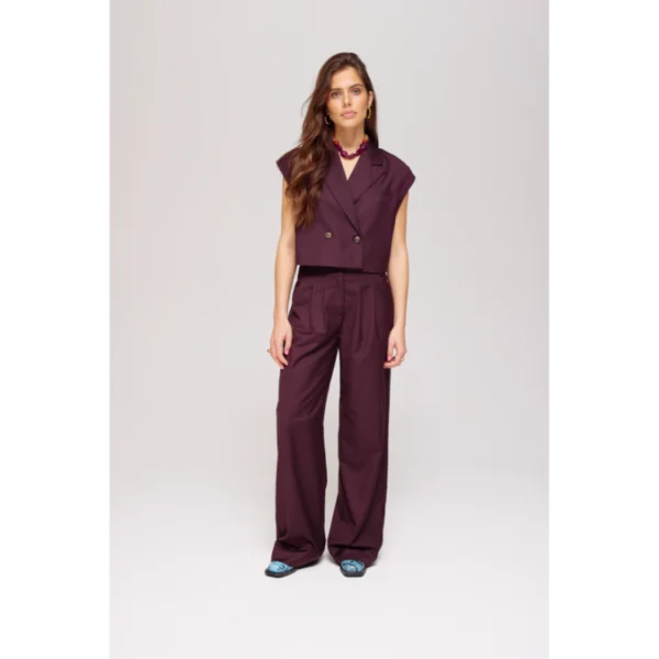 Harper-&-Yve_AutumnWinter-2025_1018_AW25N104_3 Harper&Yve Broek Sadie AW25N104 1018 Dark Fudge